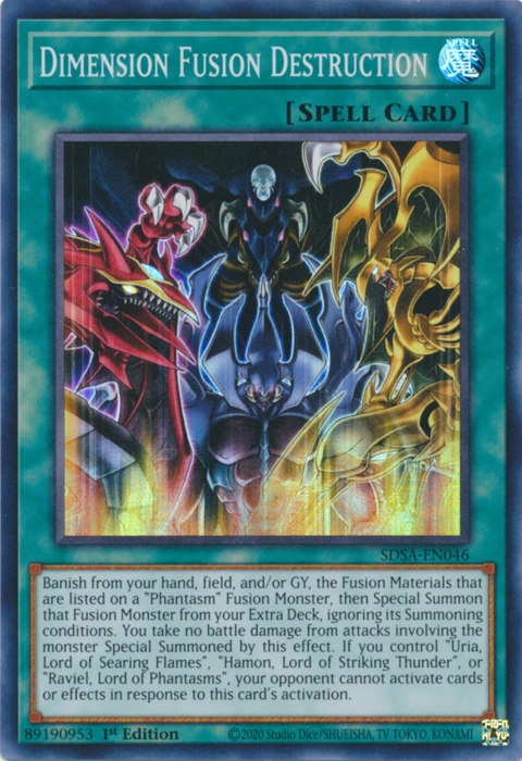 Dimension Fusion Destruction [SDSA-EN046] Super Rare | Jomio and Rueliete's Cards and Comics