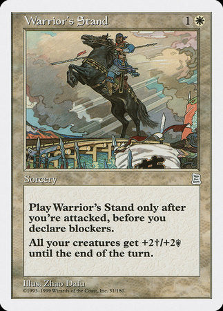 Warrior's Stand [Portal Three Kingdoms] | Jomio and Rueliete's Cards and Comics
