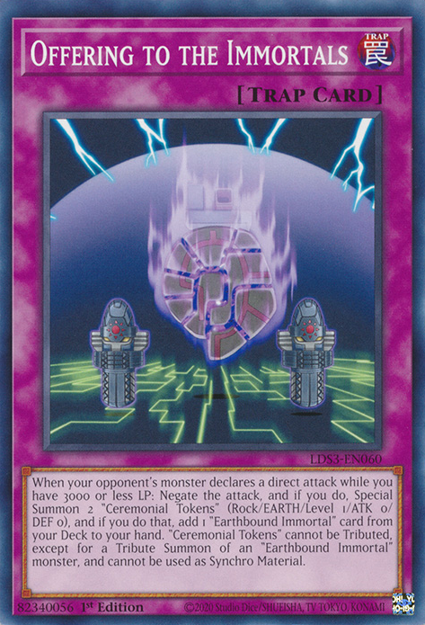 Offering to the Immortals [LDS3-EN060] Common | Jomio and Rueliete's Cards and Comics