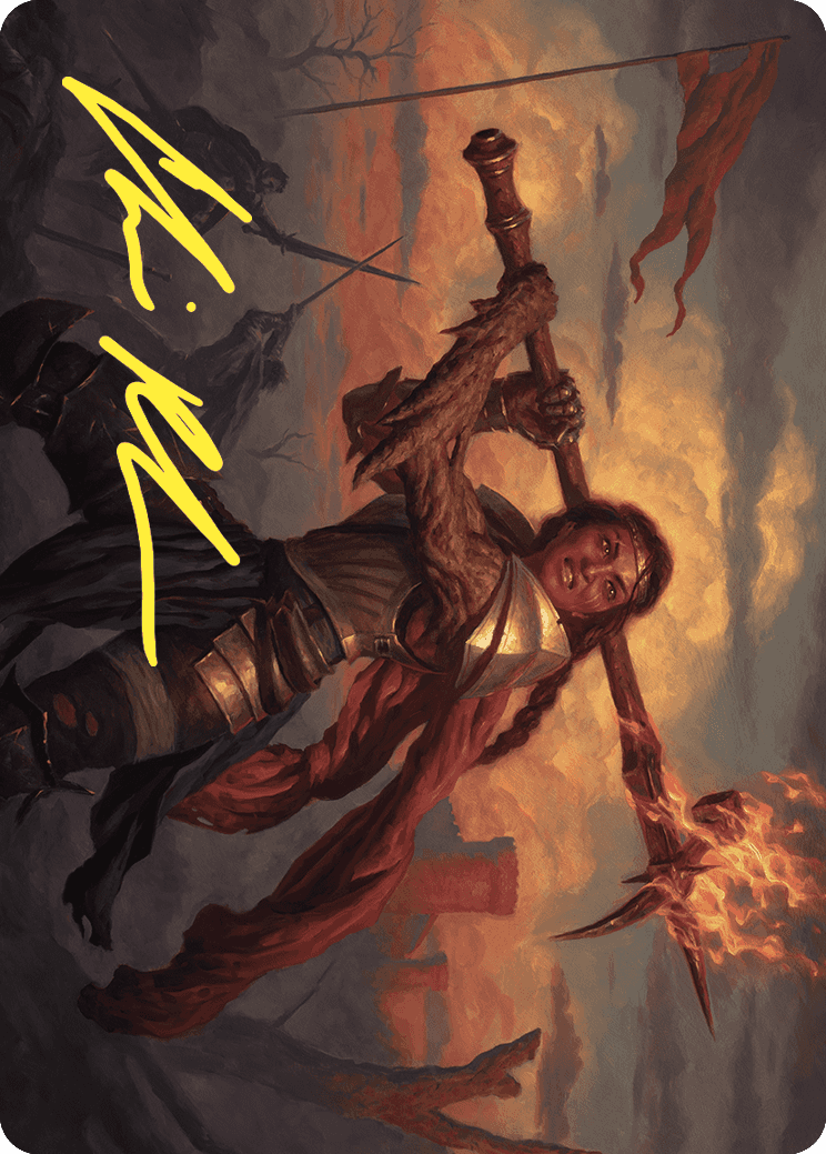 Imodane, the Pyrohammer Art Card (Gold-Stamped Signature) [Wilds of Eldraine Art Series] | Jomio and Rueliete's Cards and Comics