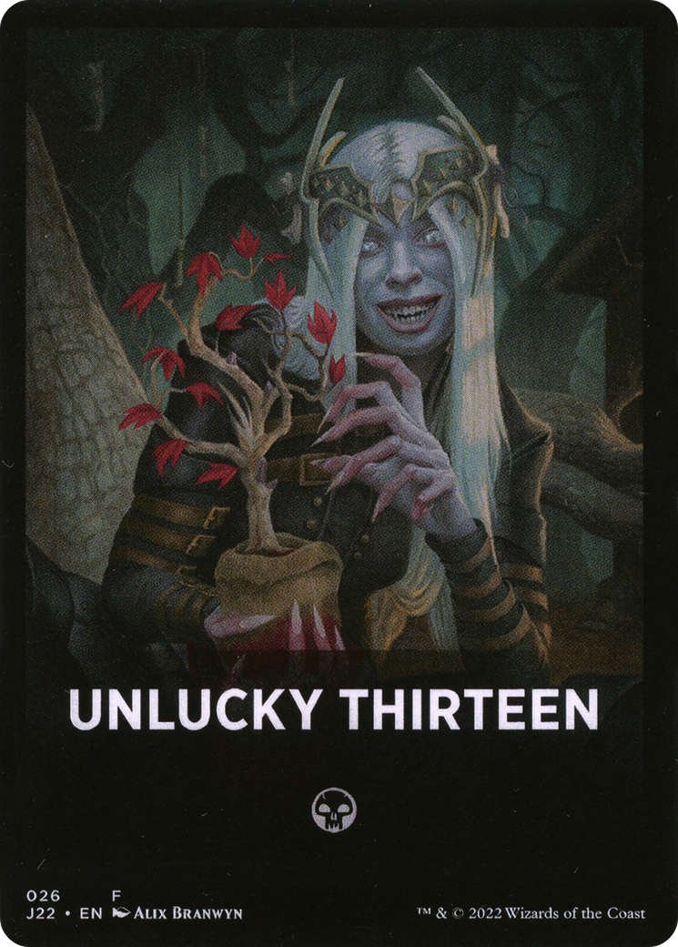 Unlucky Thirteen Theme Card [Jumpstart 2022 Front Cards] | Jomio and Rueliete's Cards and Comics