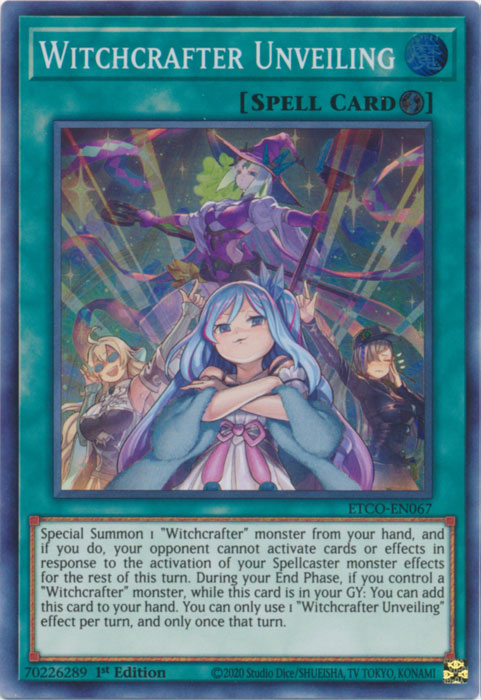 Witchcrafter Unveiling [ETCO-EN067] Super Rare | Jomio and Rueliete's Cards and Comics