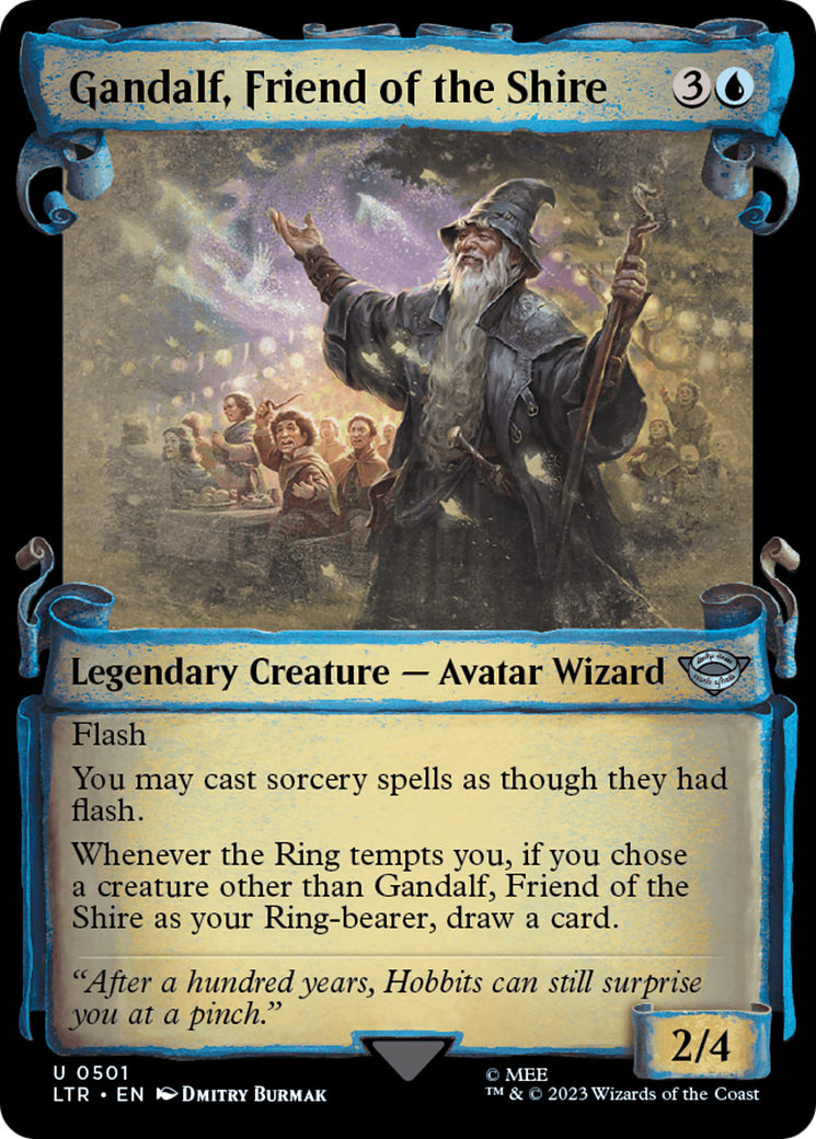 Gandalf, Friend of the Shire [The Lord of the Rings: Tales of Middle-Earth Showcase Scrolls] | Jomio and Rueliete's Cards and Comics