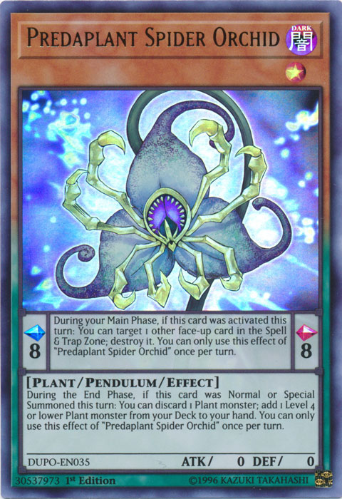 Predaplant Spider Orchid [DUPO-EN035] Ultra Rare | Jomio and Rueliete's Cards and Comics