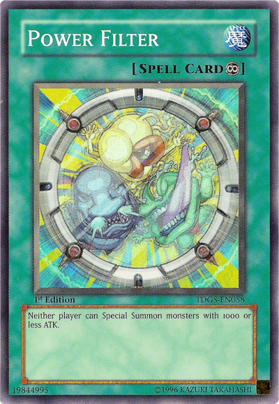 Power Filter [TDGS-EN058] Super Rare | Jomio and Rueliete's Cards and Comics