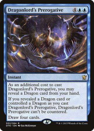 Dragonlord's Prerogative [Dragons of Tarkir] | Jomio and Rueliete's Cards and Comics