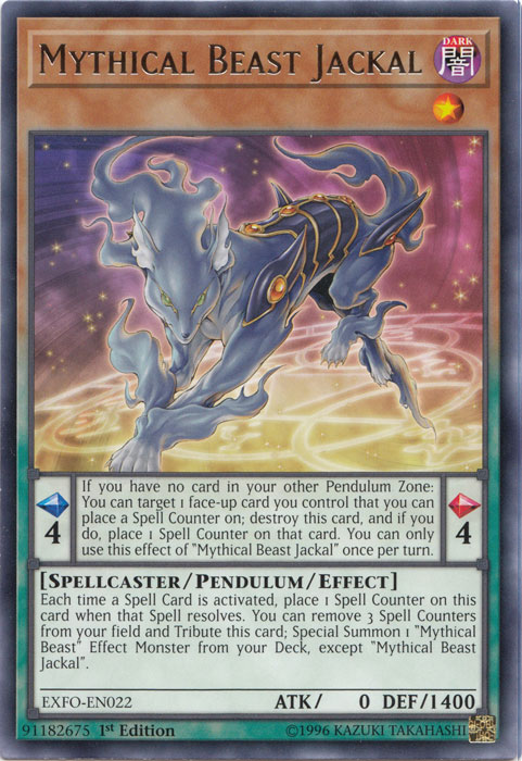 Mythical Beast Jackal [EXFO-EN022] Rare | Jomio and Rueliete's Cards and Comics