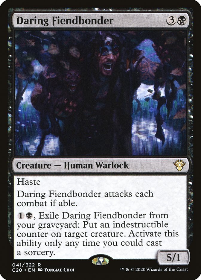Daring Fiendbonder [Commander 2020] | Jomio and Rueliete's Cards and Comics
