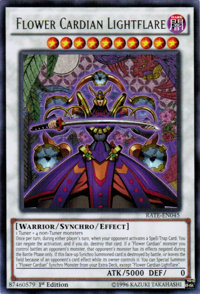 Flower Cardian Lightflare [RATE-EN045] Rare | Jomio and Rueliete's Cards and Comics