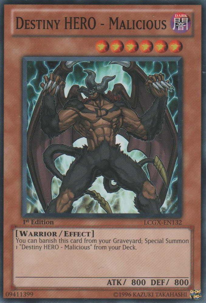 Destiny HERO - Malicious [LCGX-EN132] Common | Jomio and Rueliete's Cards and Comics
