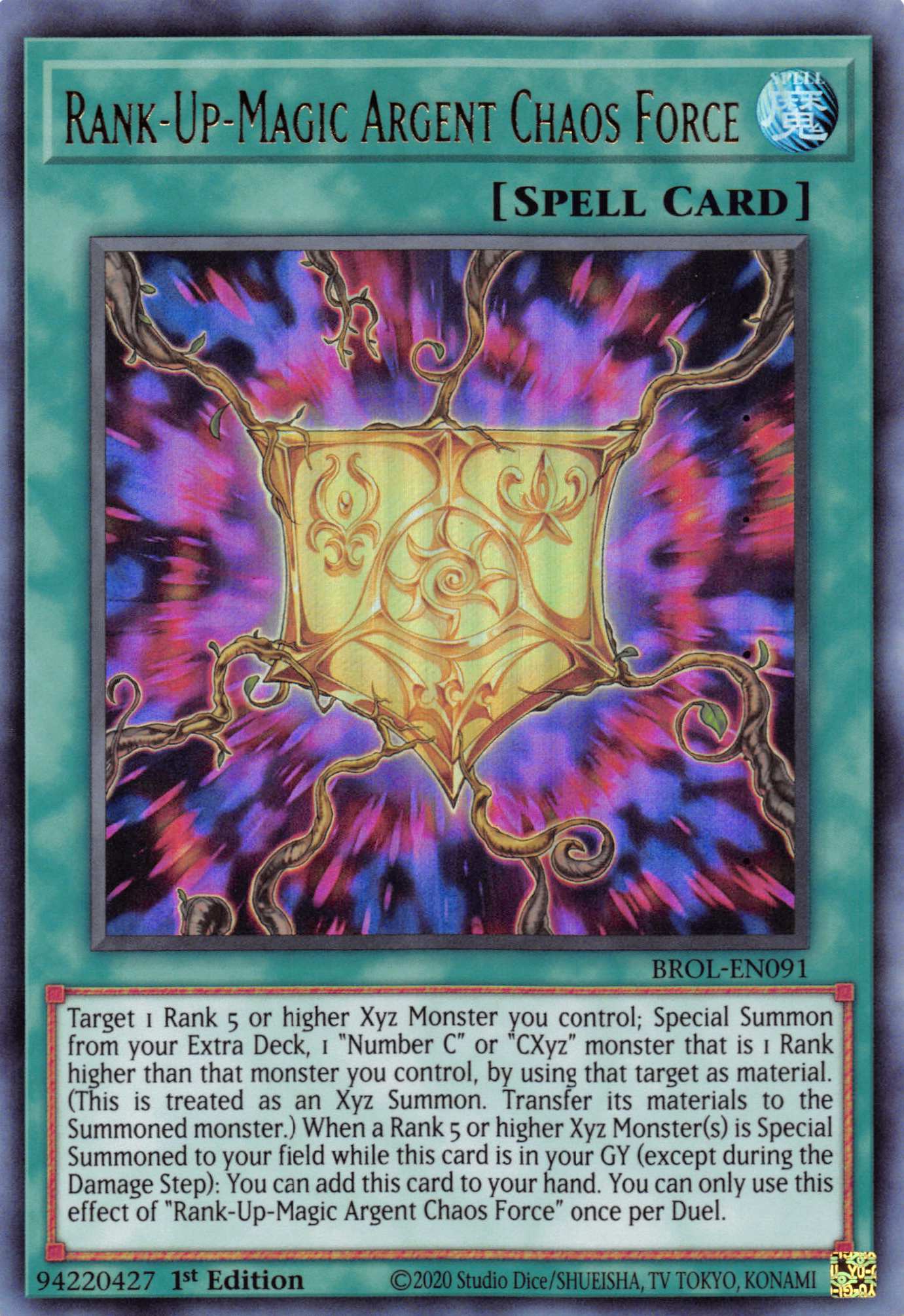 Rank-Up-Magic Argent Chaos Force [BROL-EN091] Ultra Rare | Jomio and Rueliete's Cards and Comics
