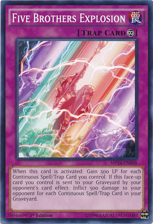 Five Brothers Explosion [MP14-EN058] Common | Jomio and Rueliete's Cards and Comics