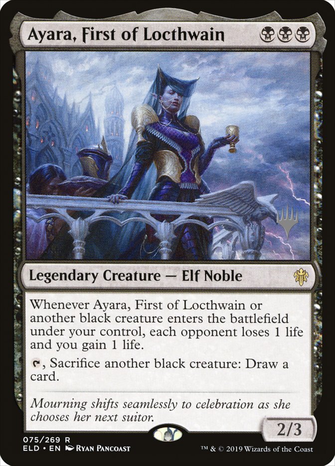 Ayara, First of Locthwain (Promo Pack) [Throne of Eldraine Promos] | Jomio and Rueliete's Cards and Comics
