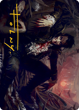 Arrogant Outlaw Art Card (Gold-Stamped Signature) [Innistrad: Midnight Hunt Art Series] | Jomio and Rueliete's Cards and Comics