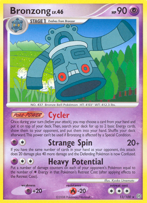 Bronzong (13/100) [Diamond & Pearl: Stormfront] | Jomio and Rueliete's Cards and Comics