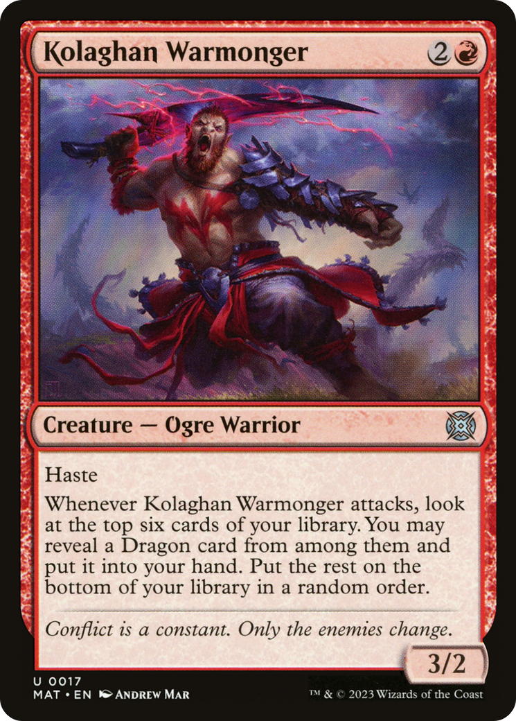 Kolaghan Warmonger [March of the Machine: The Aftermath] | Jomio and Rueliete's Cards and Comics