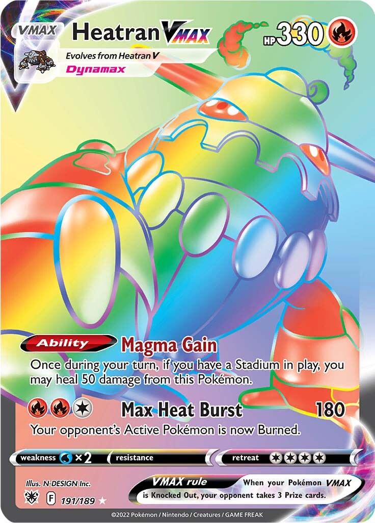 Heatran VMAX (191/189) [Sword & Shield: Astral Radiance] | Jomio and Rueliete's Cards and Comics