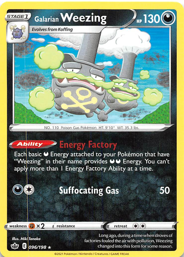 Galarian Weezing (096/198) [Sword & Shield: Chilling Reign] | Jomio and Rueliete's Cards and Comics