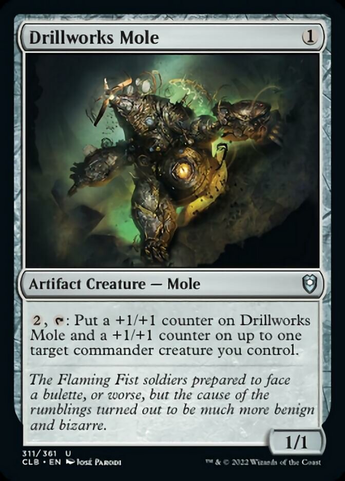 Drillworks Mole [Commander Legends: Battle for Baldur's Gate] | Jomio and Rueliete's Cards and Comics