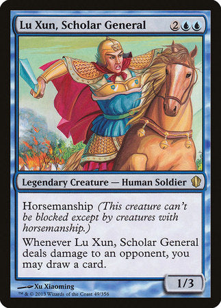 Lu Xun, Scholar General [Commander 2013] | Jomio and Rueliete's Cards and Comics