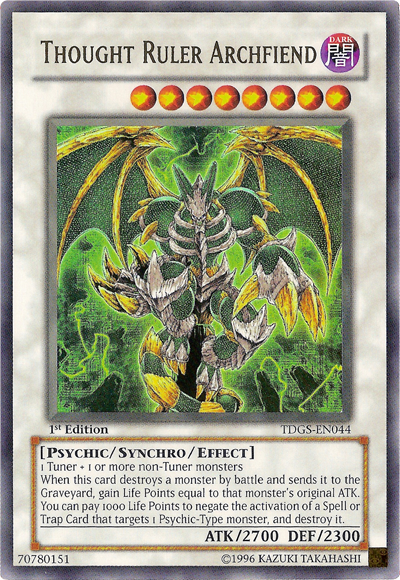 Thought Ruler Archfiend [TDGS-EN044] Ultra Rare | Jomio and Rueliete's Cards and Comics