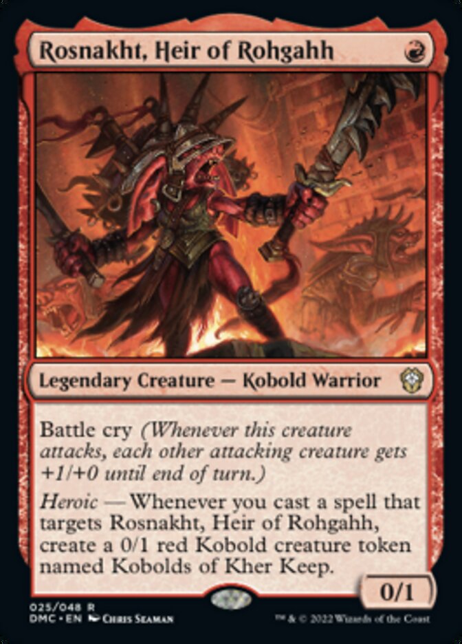 Rosnakht, Heir of Rohgahh [Dominaria United Commander] | Jomio and Rueliete's Cards and Comics