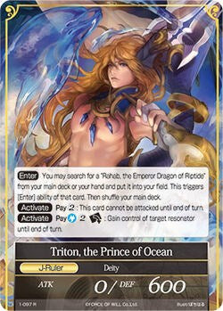 Oathkeeper of the Sacred Sea // Triton, the Prince of Ocean (1-097/J) [The Dawn of Valhalla] | Jomio and Rueliete's Cards and Comics