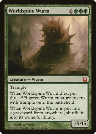 Worldspine Wurm [Return to Ravnica] | Jomio and Rueliete's Cards and Comics