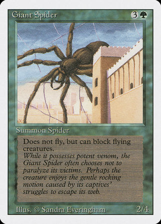 Giant Spider [Revised Edition] | Jomio and Rueliete's Cards and Comics