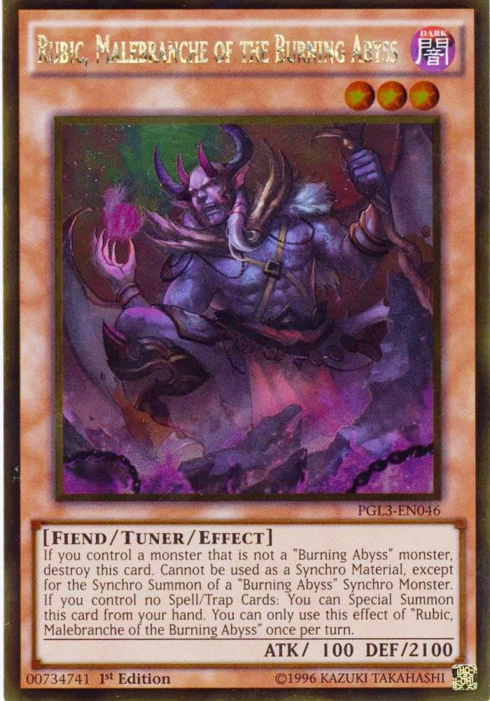Rubic, Malebranche of the Burning Abyss [PGL3-EN046] Gold Rare | Jomio and Rueliete's Cards and Comics