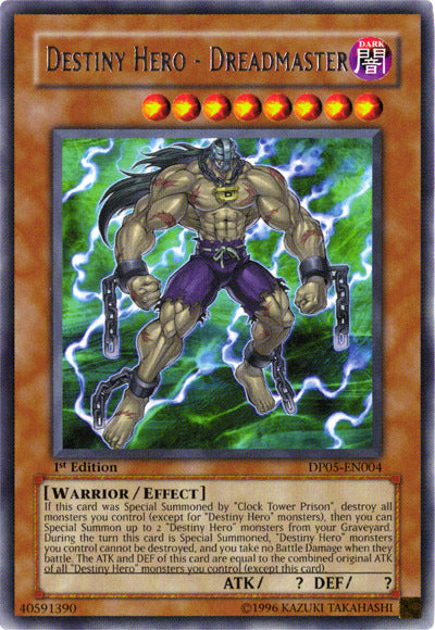 Destiny Hero - Dreadmaster [DP05-EN004] Rare | Jomio and Rueliete's Cards and Comics