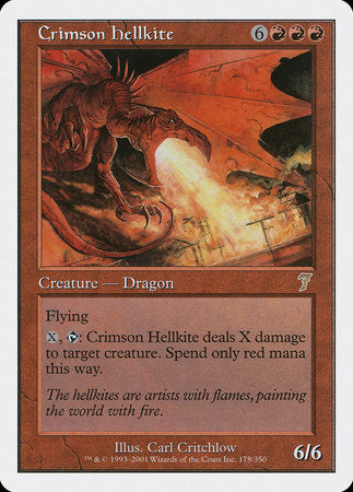 Crimson Hellkite [Seventh Edition] | Jomio and Rueliete's Cards and Comics