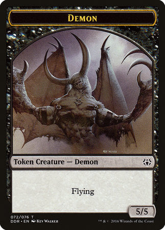 Demon Token [Duel Decks: Nissa vs. Ob Nixilis] | Jomio and Rueliete's Cards and Comics