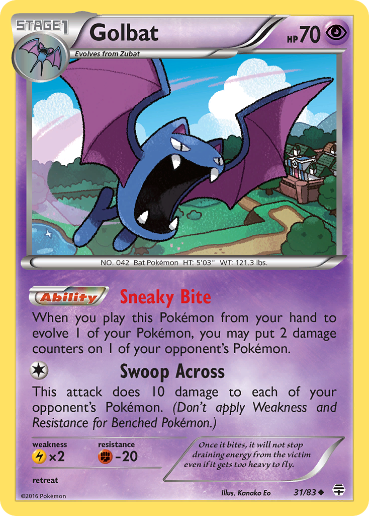 Golbat (31/83) [XY: Generations] | Jomio and Rueliete's Cards and Comics