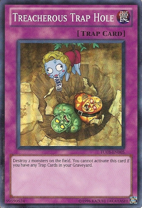 Treacherous Trap Hole [TU03-EN005] Super Rare | Jomio and Rueliete's Cards and Comics