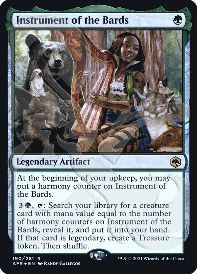 Instrument of the Bards (Ampersand Promo) [Dungeons & Dragons: Adventures in the Forgotten Realms Promos] | Jomio and Rueliete's Cards and Comics