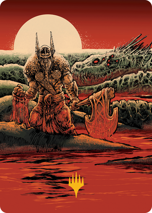 Fynn, the Fangbearer Art Card (Gold-Stamped Signature) [March of the Machine Art Series] | Jomio and Rueliete's Cards and Comics