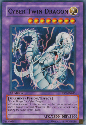 Cyber Twin Dragon [CRV-EN035] Super Rare | Jomio and Rueliete's Cards and Comics