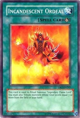 Incandescent Ordeal [DR1-EN247] Common | Jomio and Rueliete's Cards and Comics