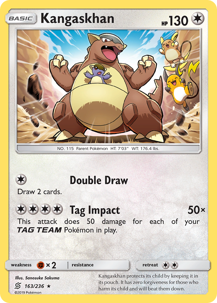 Kangaskhan (163/236) [Sun & Moon: Unified Minds] | Jomio and Rueliete's Cards and Comics