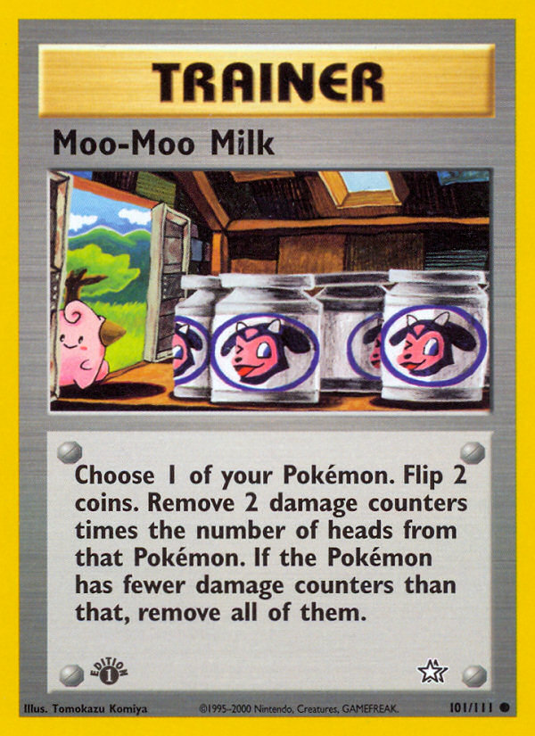 Moo-Moo Milk (101/111) [Neo Genesis 1st Edition] | Jomio and Rueliete's Cards and Comics