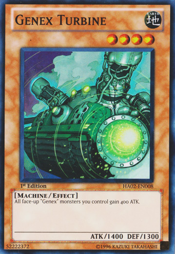 Genex Turbine [HA02-EN008] Super Rare | Jomio and Rueliete's Cards and Comics