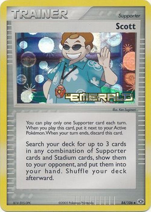 Scott (84/106) (Stamped) [EX: Emerald] | Jomio and Rueliete's Cards and Comics