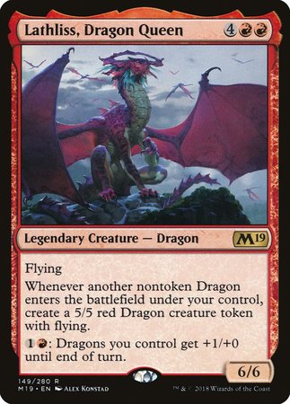 Lathliss, Dragon Queen [Core Set 2019] | Jomio and Rueliete's Cards and Comics