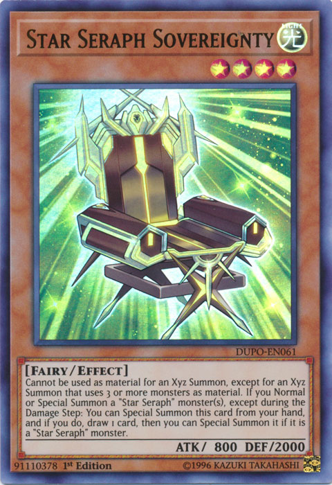Star Seraph Sovereignty [DUPO-EN061] Ultra Rare | Jomio and Rueliete's Cards and Comics