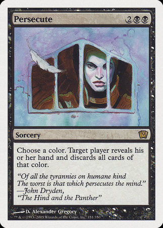 Persecute [Ninth Edition] | Jomio and Rueliete's Cards and Comics