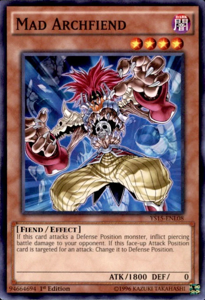 Mad Archfiend [YS15-ENL08] Common | Jomio and Rueliete's Cards and Comics