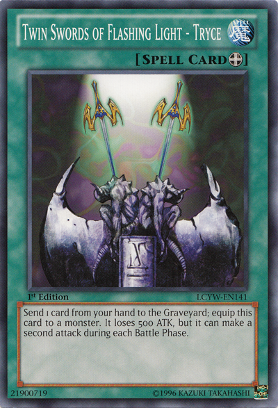 Twin Swords of Flashing Light - Tryce [LCYW-EN141] Common | Jomio and Rueliete's Cards and Comics