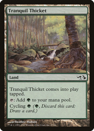 Tranquil Thicket [Duel Decks: Elves vs. Goblins] | Jomio and Rueliete's Cards and Comics