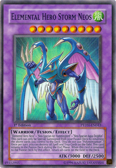 Elemental Hero Storm Neos [PTDN-EN043] Super Rare | Jomio and Rueliete's Cards and Comics